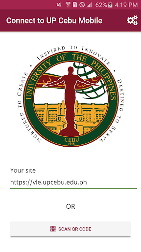Android application UP Cebu VLE Mobile screenshort