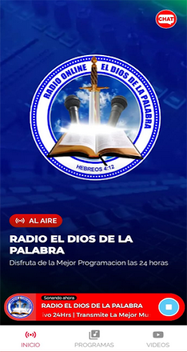 Android application RADIO EL DIOS DE LA PALABRA screenshort