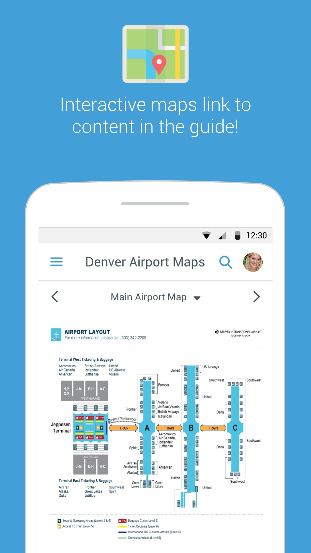 Android application Guidebook screenshort