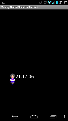Moving Sachi Clock Screen 2