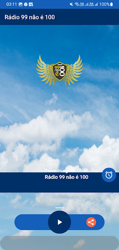 Android application Rádio 99 não é 100 screenshort