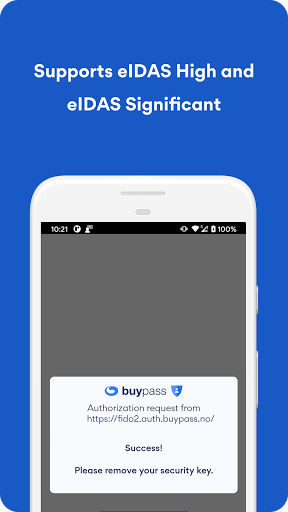 Buypass FIDO2 Screen 3