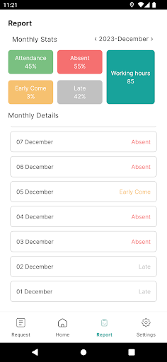 Marcom Attendance Screen 3