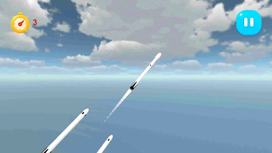 Space Rocket Manual Launcher