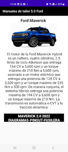 Manuales de taller 5.0 Ford Screen 3