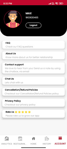 Famishd - Delivery app Screen 3