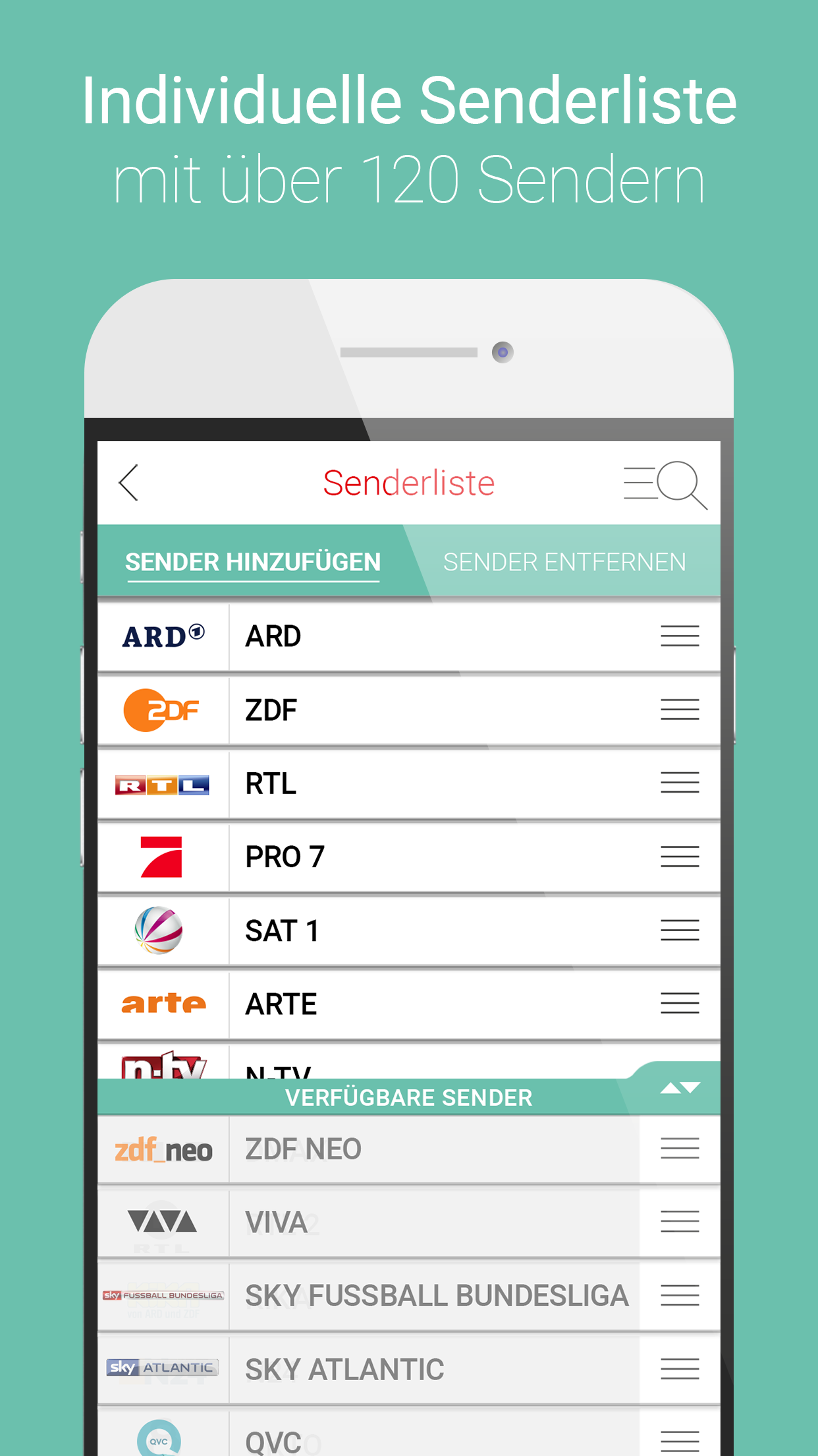 Android application HÖRZU TV Programm als TV-App screenshort