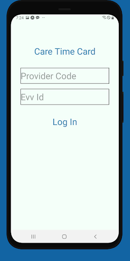 Android application Care Time Card screenshort