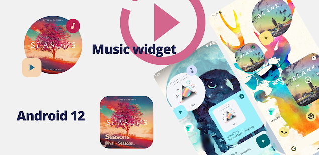 Music Widget Android 12 Screenshot