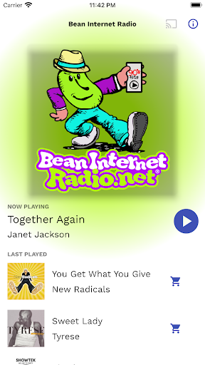 Android application Bean Internet Radio screenshort