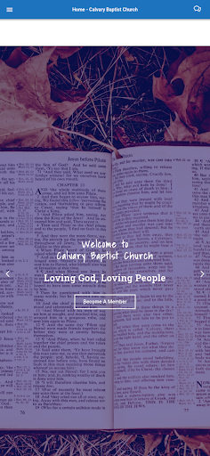 Calvary Baptist Church Screen 2