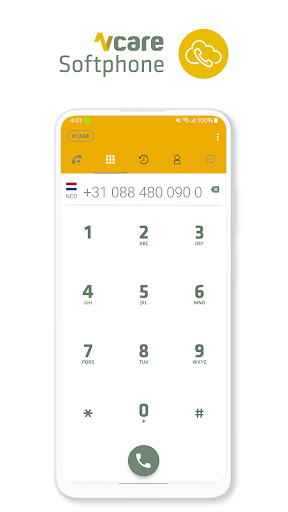 Android application Softphone screenshort