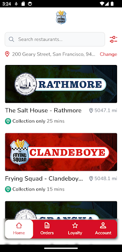 Android application The Frying Squad screenshort