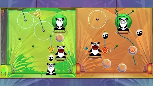 Feed the Panda: Rope Puzzle