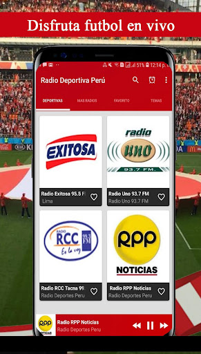 Android application Radios Deportivas del Peru screenshort