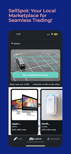 Android application SellSpot - Trade Locally screenshort