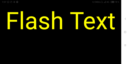 Flash Text Screen 3