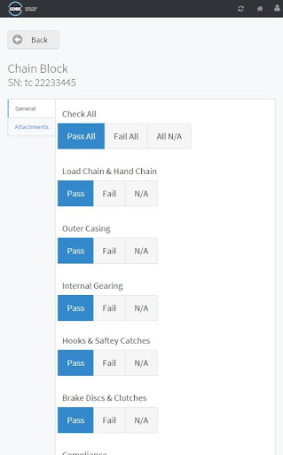 Android application Core Inspection screenshort