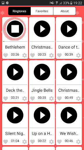 Android application Christmas Sounds and Ringtones screenshort