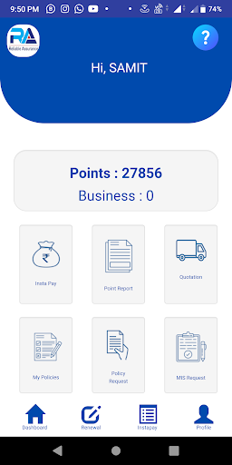 EzyInsure Agent App Screen 3