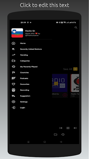 Android application Radio SI: Slovenia Stations screenshort