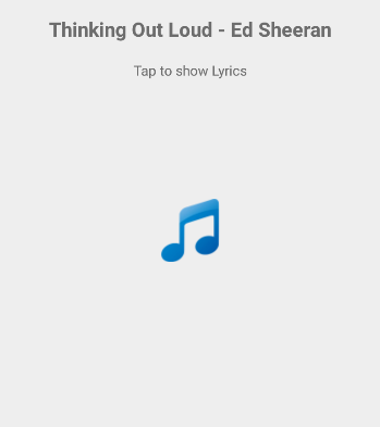 Thinking Out Loud Lyrics