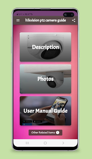 Android application hikvision ptz camera guide screenshort