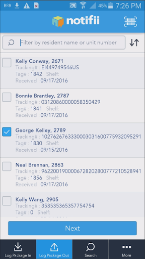 Notifii Track Screen 3