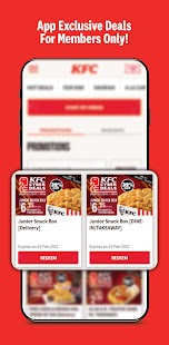KFC Singapore Screenshot