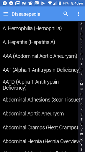 Diseasepedia Screen 3
