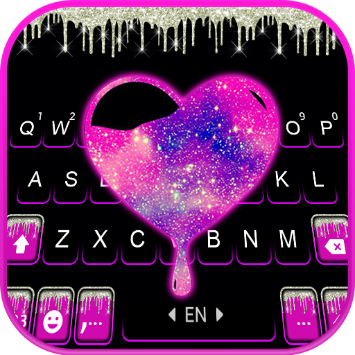 Galaxy Heart Drip Keyboard Bac logo