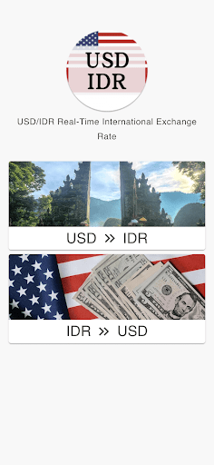 Android application USD to IDR screenshort