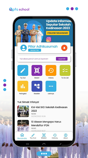 Bimbel Kedinasan - Apta School Screen 2
