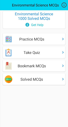 Environmental Science MCQs Screen 2