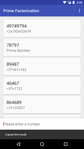 Prime Factorization Screen 3