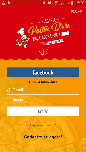 Android application Pastta D'oro Pizzaria screenshort