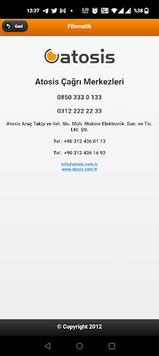 Android application Filomatik screenshort