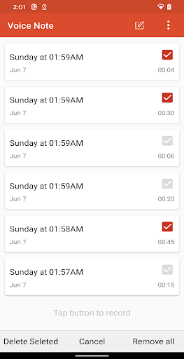 Voice Notes & Recorder Screen 2