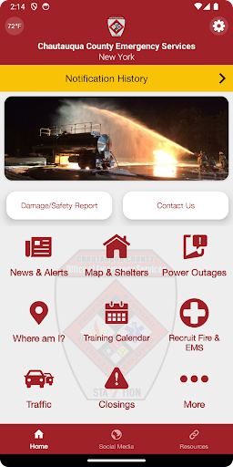 Android application Chautauqua County OES screenshort