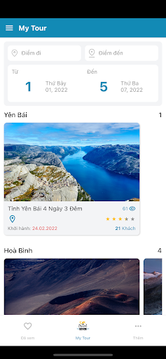 Android application My Tour screenshort