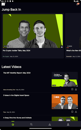 Screenshot of Real Vision