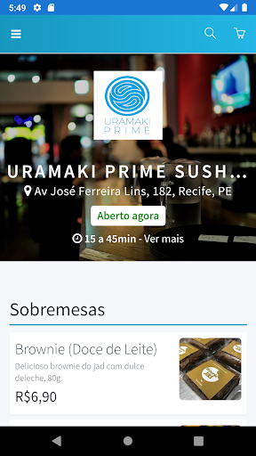 Android application Uramaki Prime Sushi Delivery screenshort