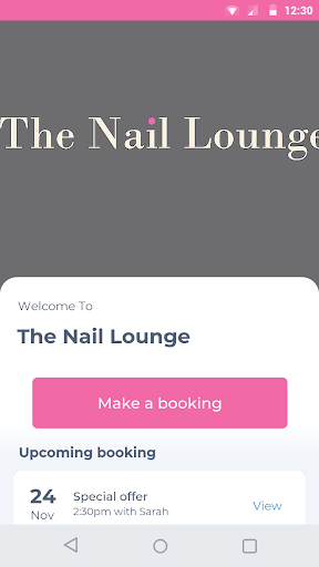 Android application The Nail Lounge screenshort