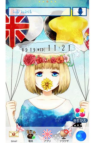 Android application London Girl 女の子の壁紙きせかえ screenshort