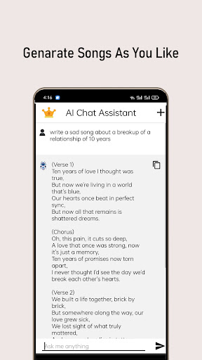 AI Chat - Ask me anything Screen 3