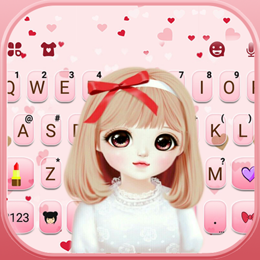 Pretty Bowknot Girl Keyboard T logo