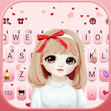 Pretty Bowknot Girl Keyboard Theme icon