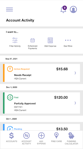 Android application Difference Card Smart Mobile screenshort