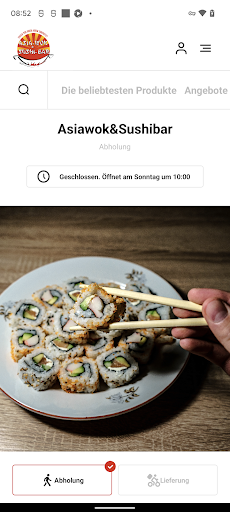 Android application Asiawok&Sushibar screenshort