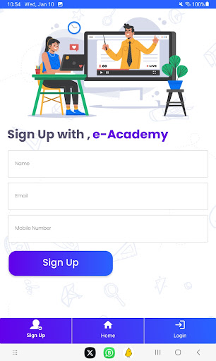 e-Academy, Online Learning App Screen 2